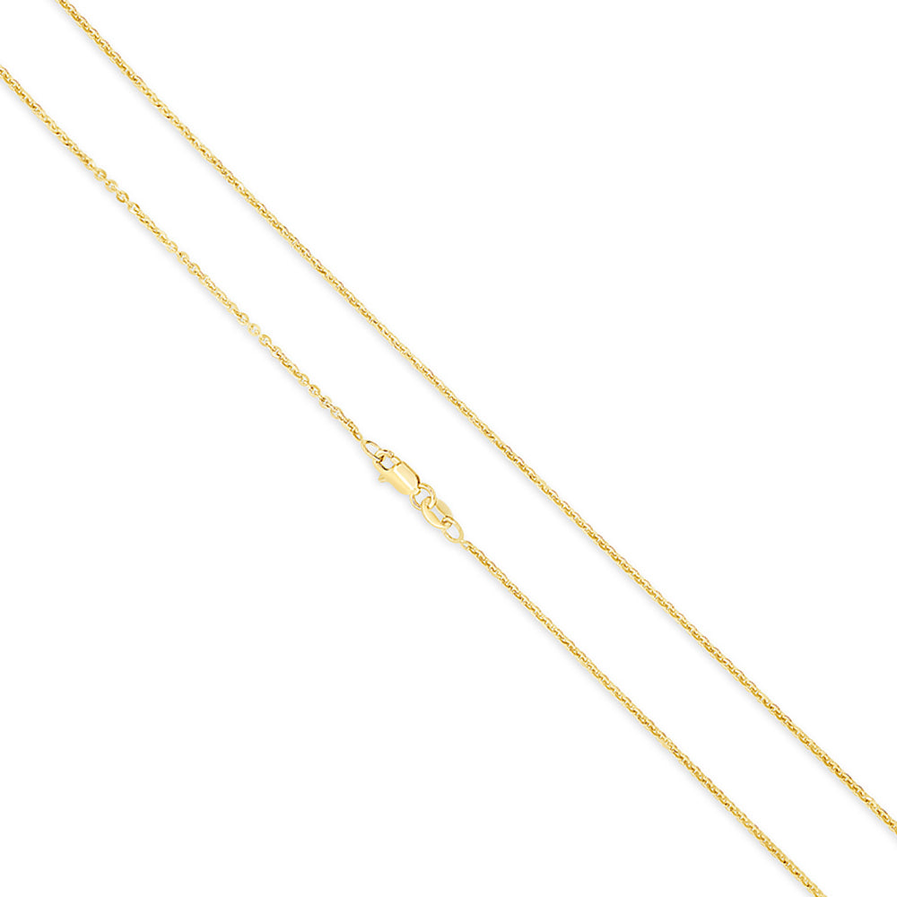 14K Two Tones Cable Chain