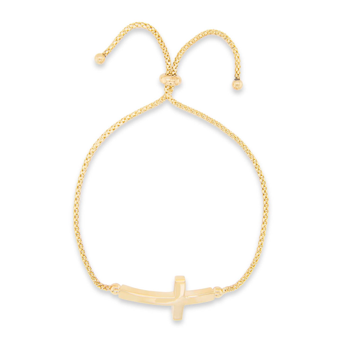 14K Yellow Gold Pearl Open Cuff Bangle