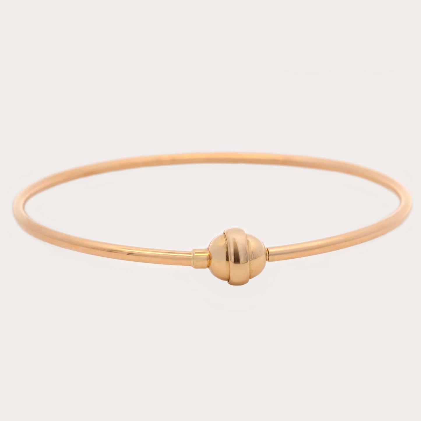 14K Yellow Gold Small Ball Clasp Personalization Bracelet
