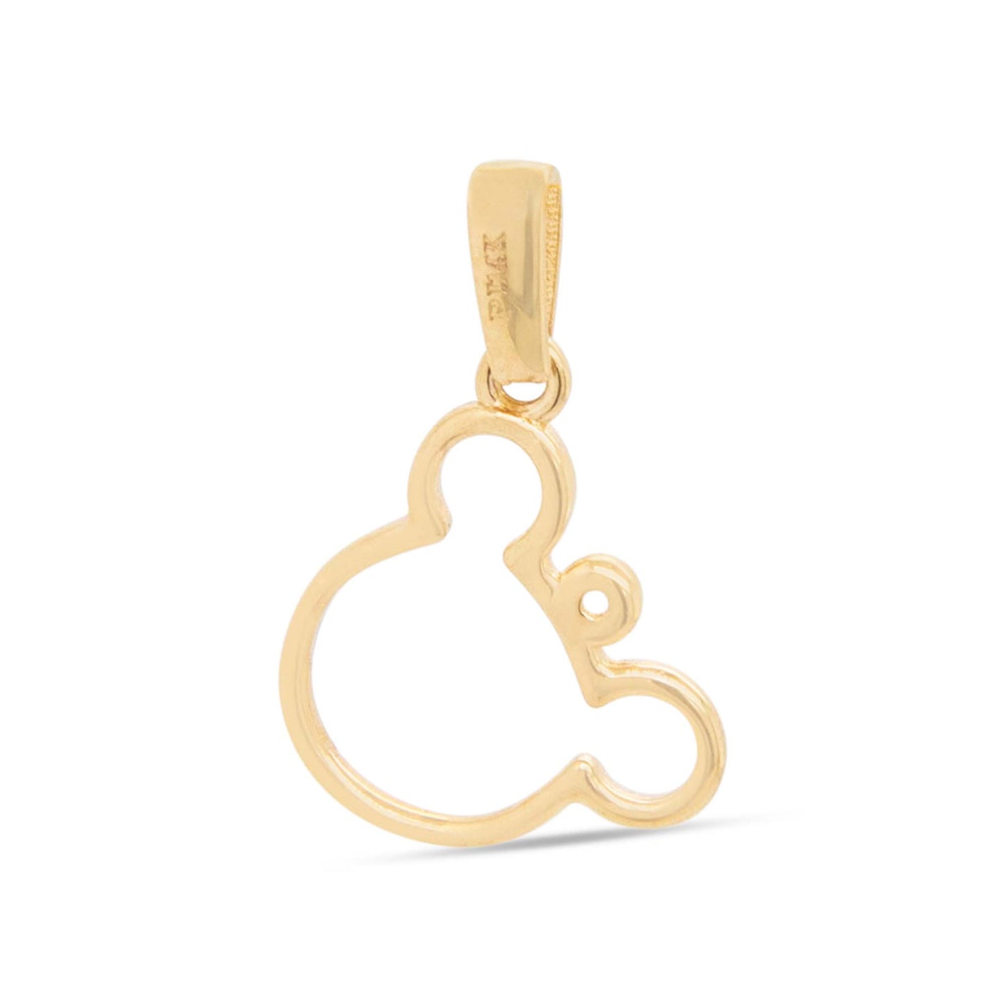 14k Yellow Gold Mouse Shape Pendant