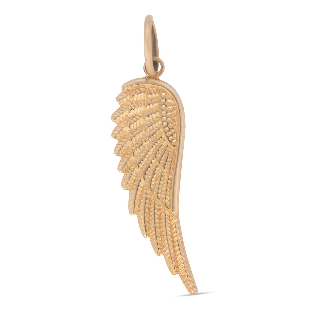 14k Yellow Gold Angel Wing Pendant
