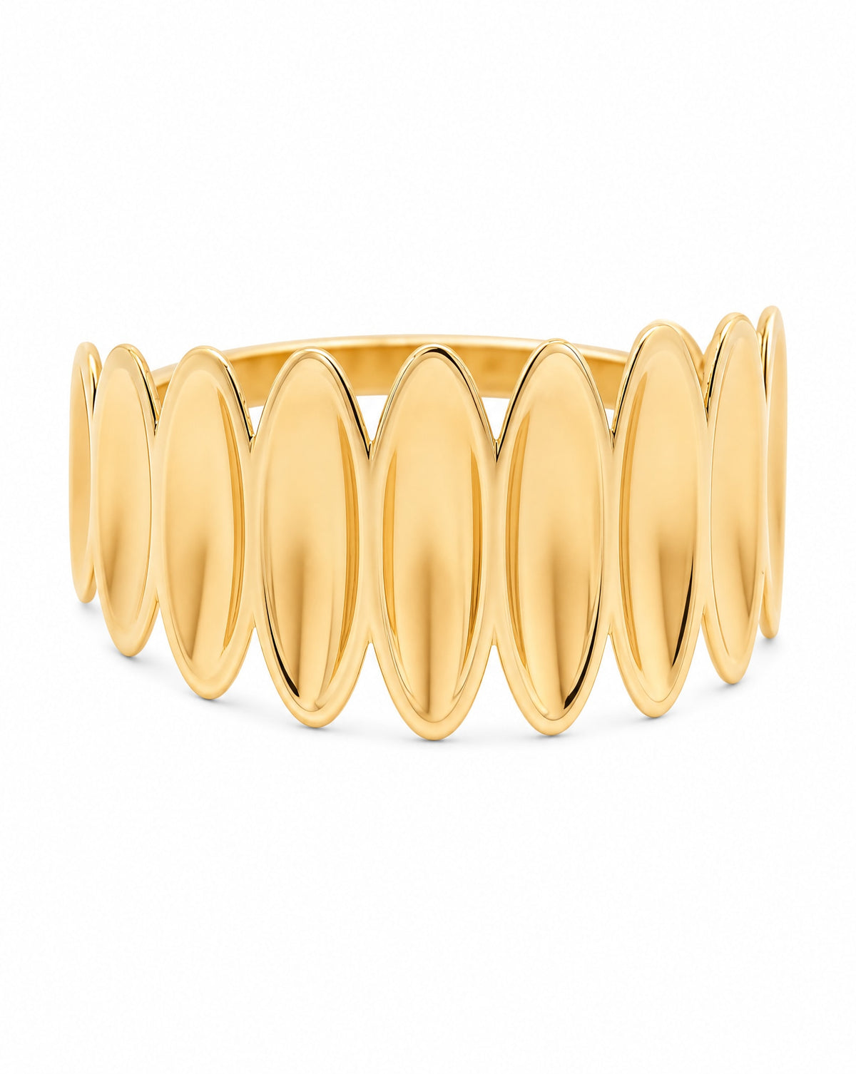 14K Yellow Gold Spike Crown Ring