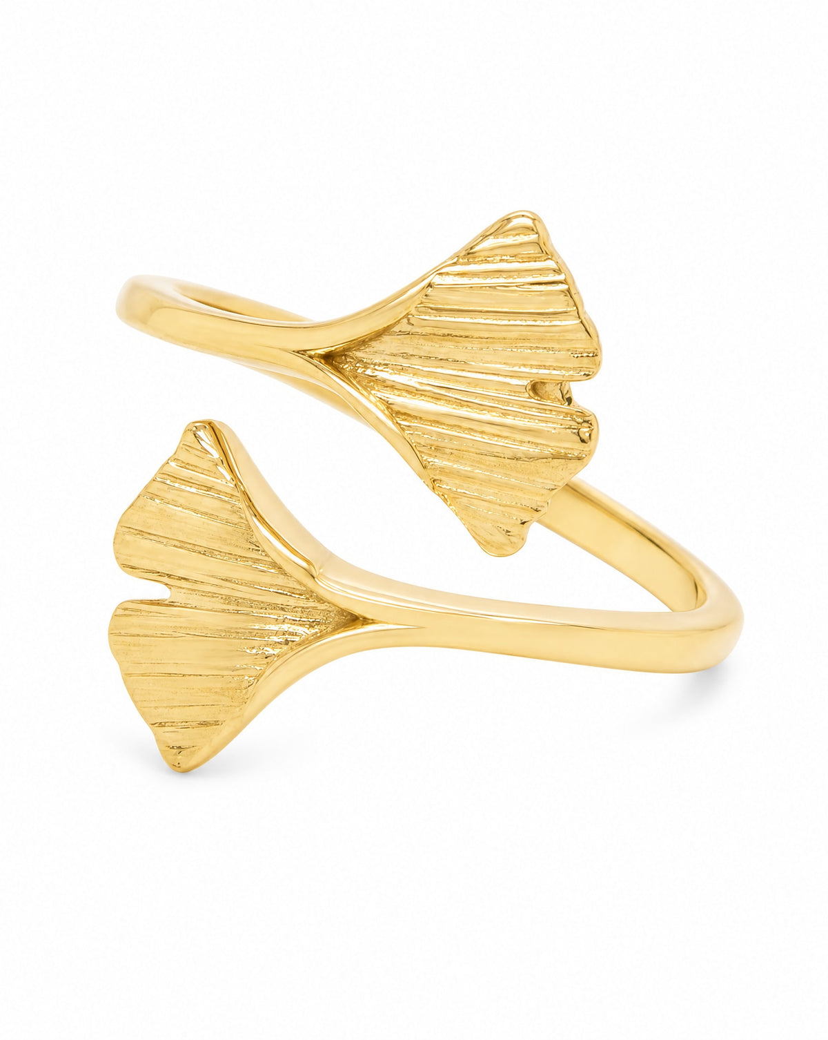14k Yellow Gold Mermaid Tale Open Ring