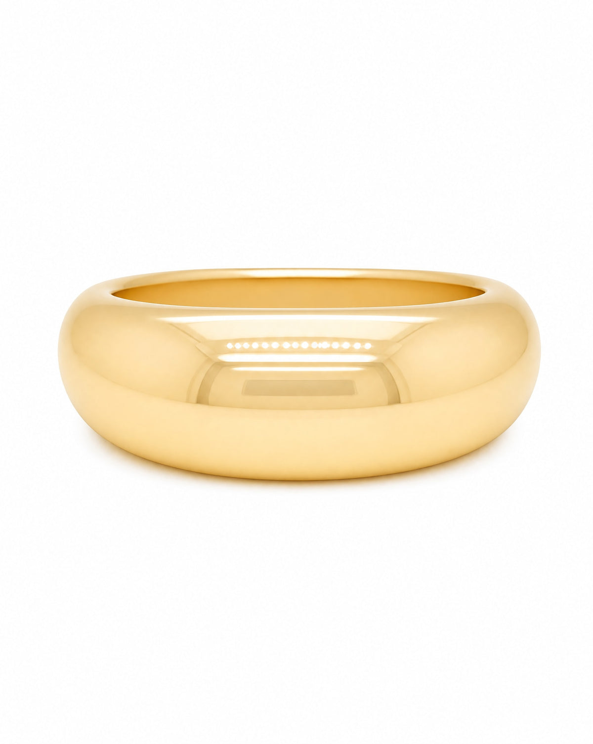 14K Yellow Gold Dome Ring