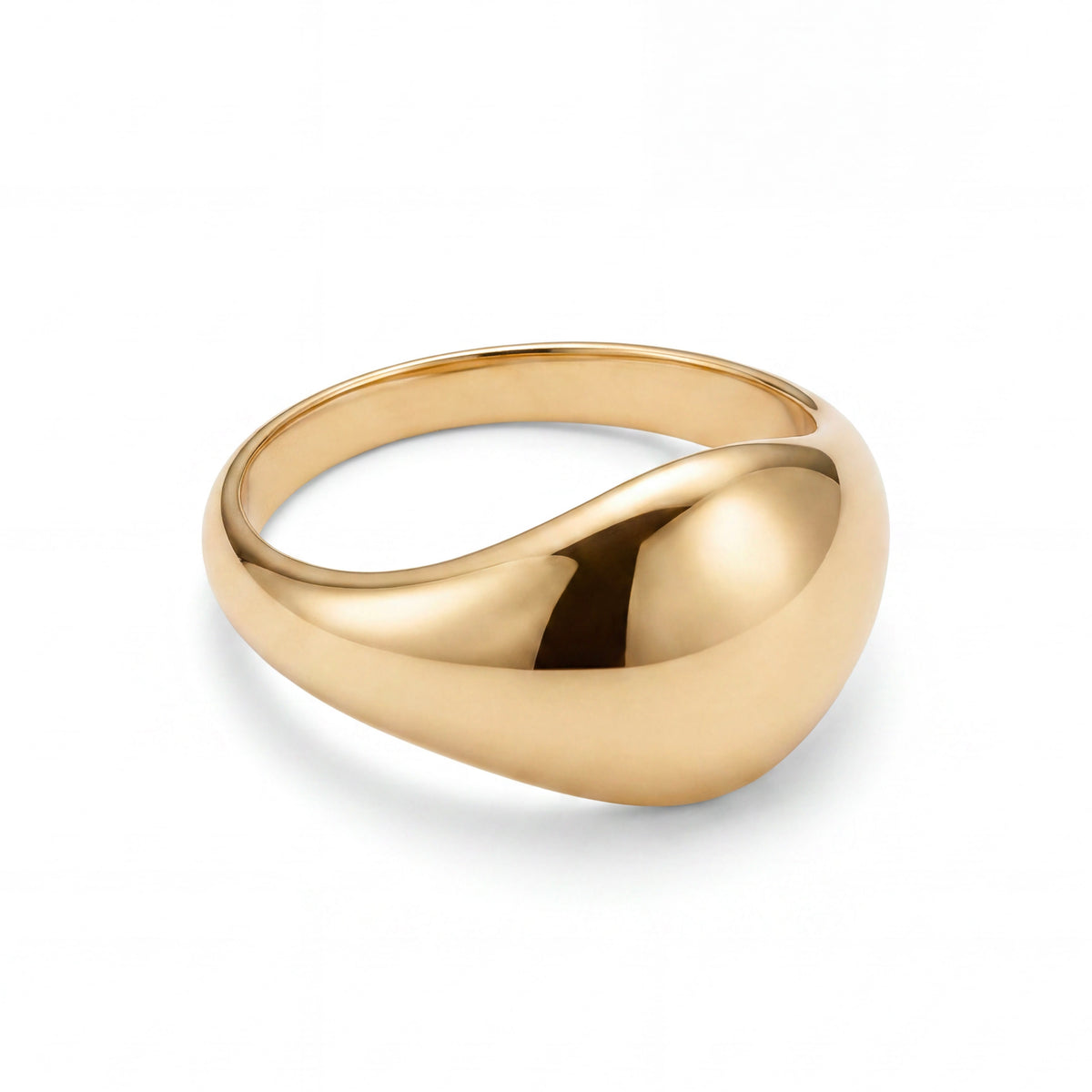 14K Yellow Gold Chucky Dome Ring