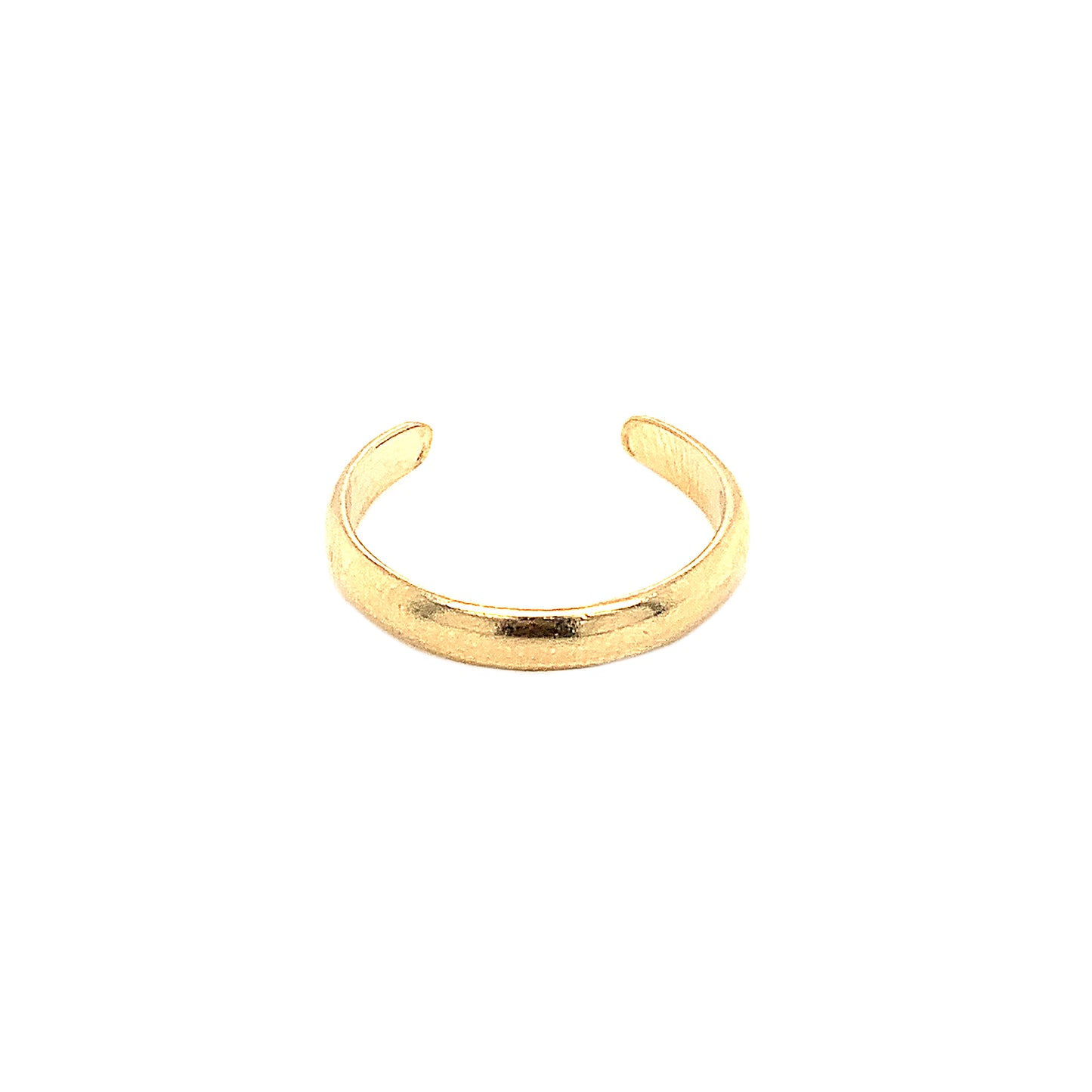 14K Yellow Gold Polished Open Band Toe Ring