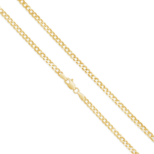 14K Solid Cuban Curb Link Chain