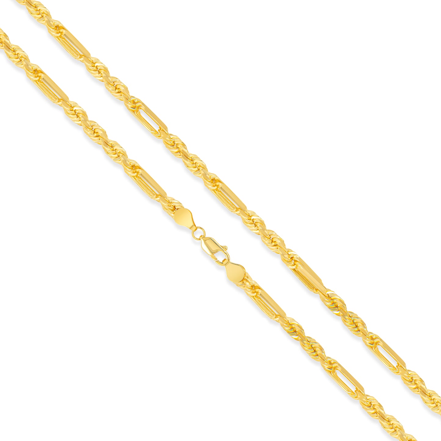 14k Solid Figaro Rope Chain
