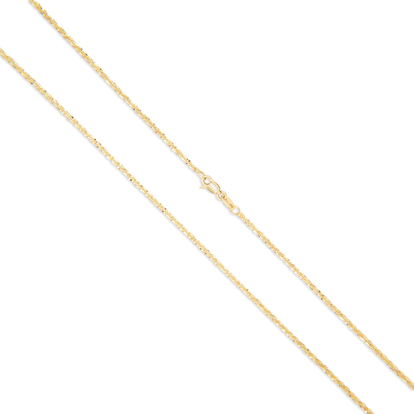 14K Sparkly Rock Chain