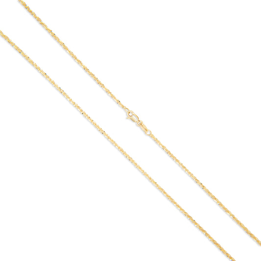 14K Sparkly Rock Chain