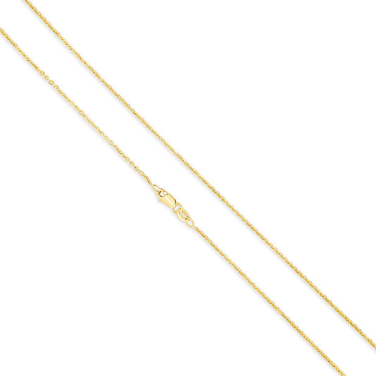 14K Two Tones Cable Chain