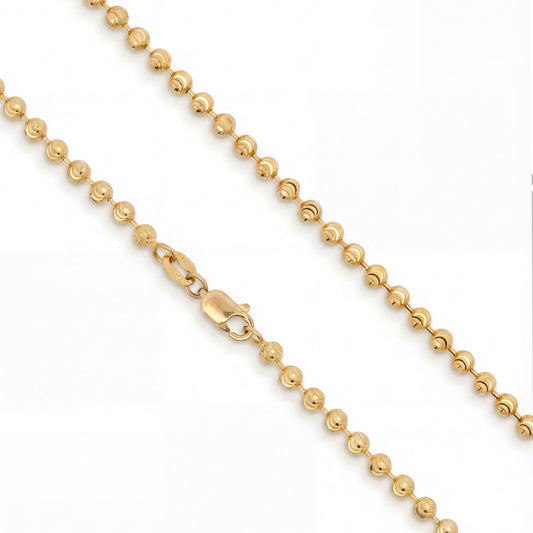 14K Moon Cut Chain