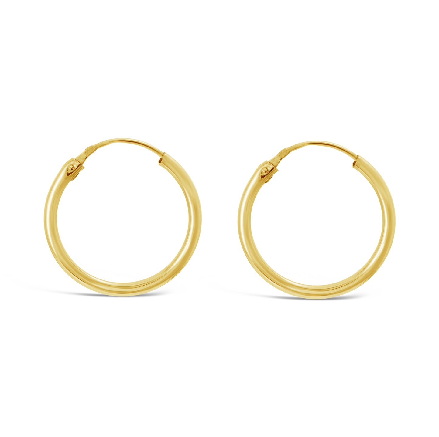 18K Yellow Gold 20mm Classic Huggie Earrings