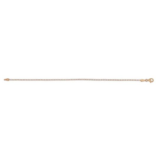 14k Yellow Gold White CZ Tennis Bracelet