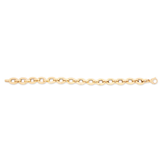 14k Yellow Gold Chunky Twisted Rolo Bracelet