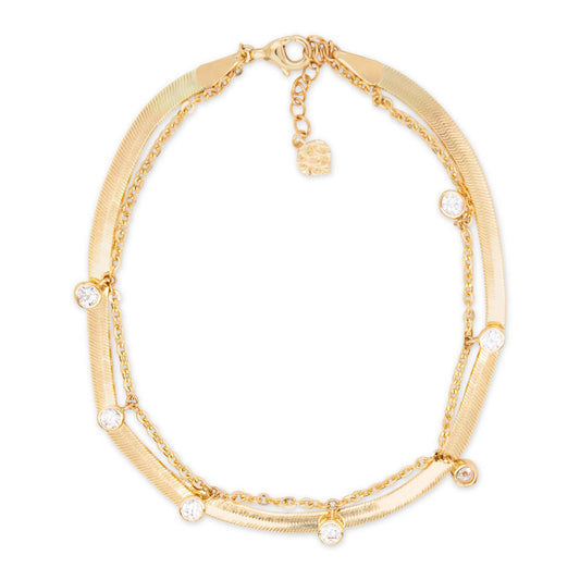 14K Yellow Gold Ribbed Ball Open Cuff Bangle