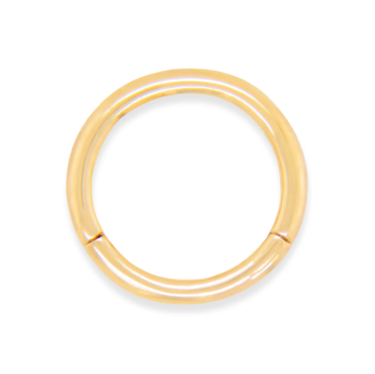 14K Yellow Gold Medium Plain Cartilage Hoop Earring
