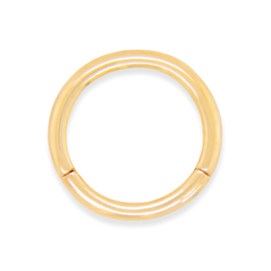 14K Yellow Gold Medium Plain Cartilage Hoop Earring