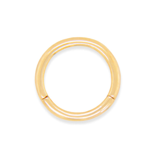 14K Yellow Gold Small Plain Cartilage Hoop Earring