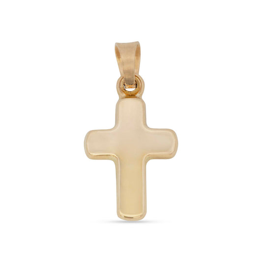 14K Yellow Gold Tiny Cross Pendant