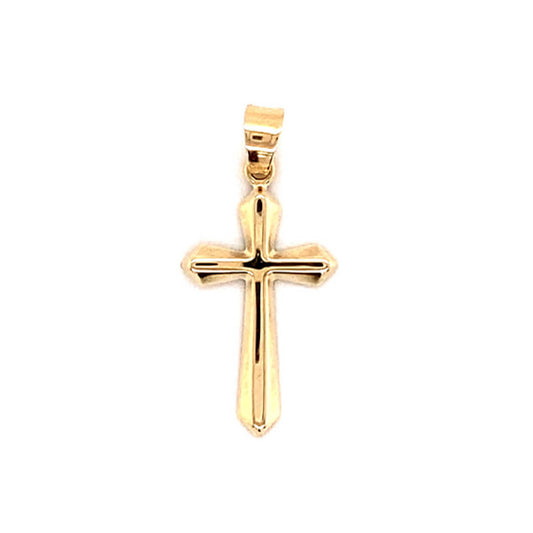 14K Yellow Gold Cross Pendant