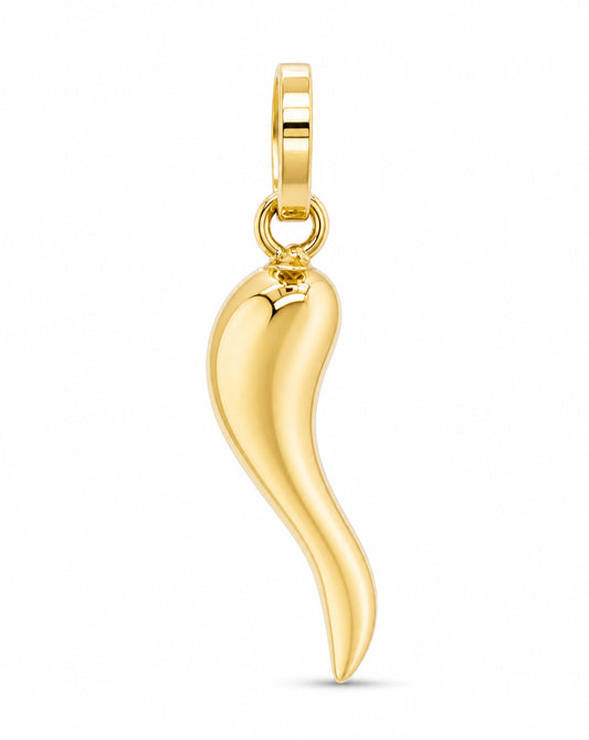 14K Yellow Gold Horn Pendant