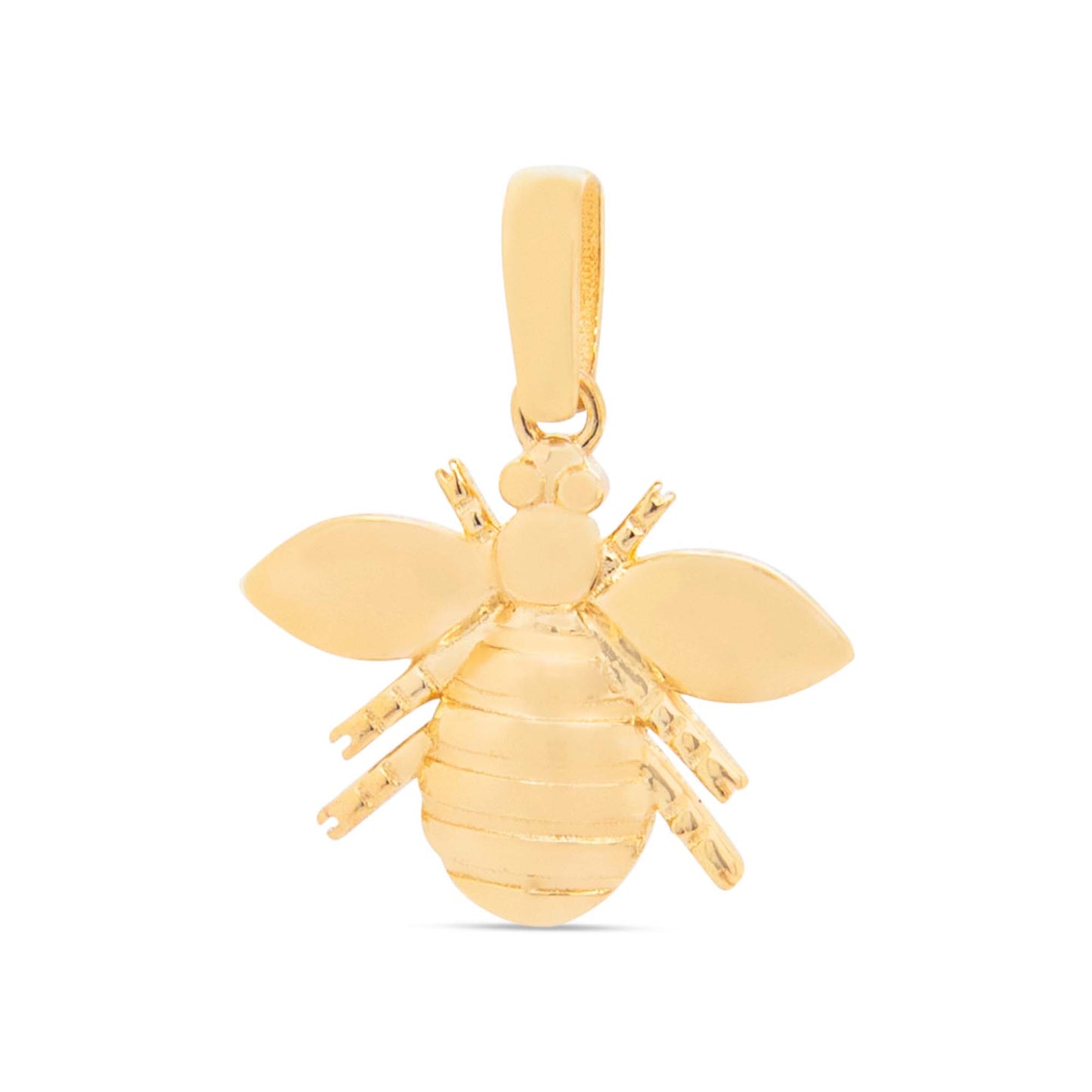 14k Yellow Gold Fly Pendant