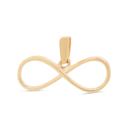 14k Yellow Gold Infinity Pendant