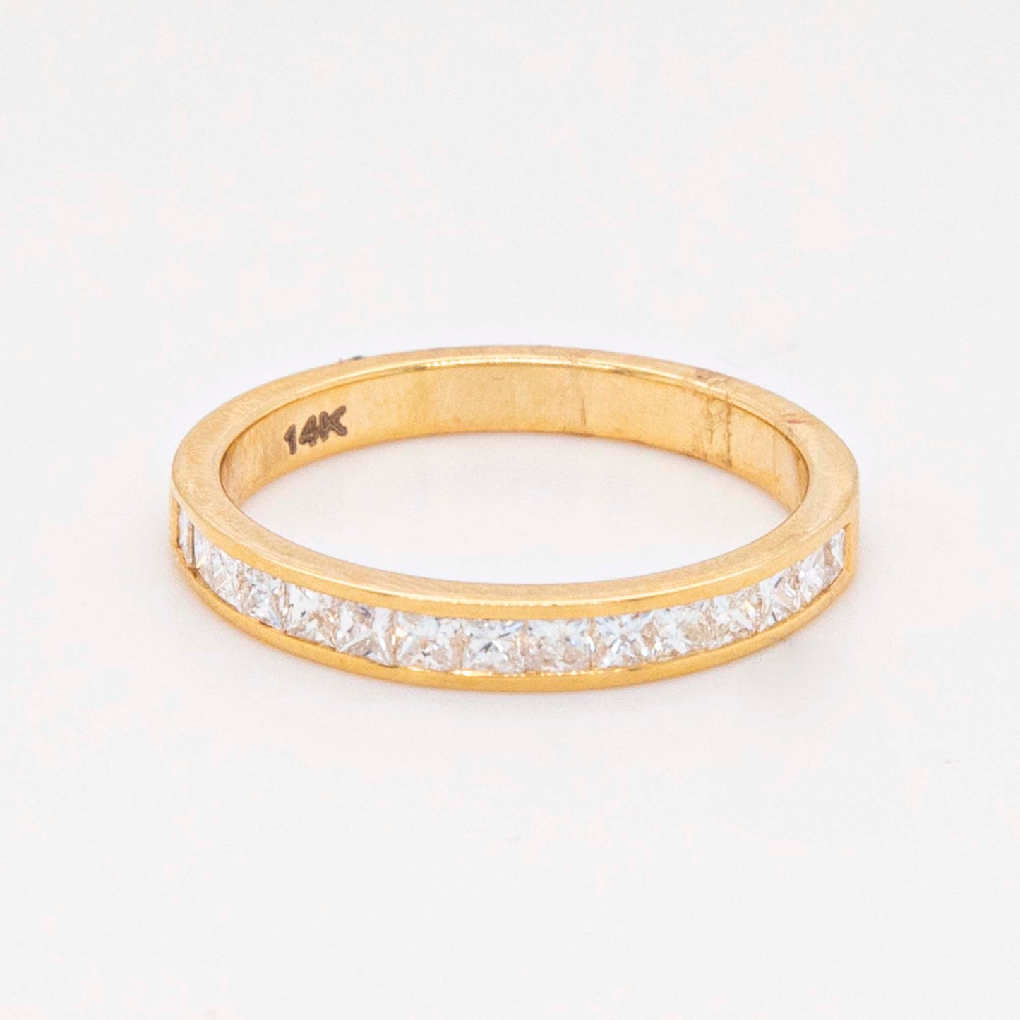 14K White Gold Diamond Twisted Knot Design Ring-1
