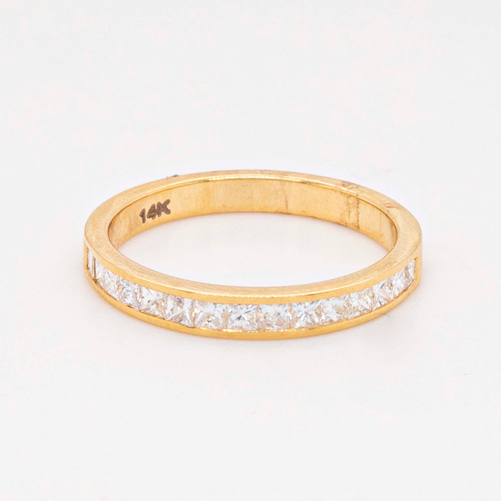14K White Gold Diamond Twisted Knot Design Ring-1