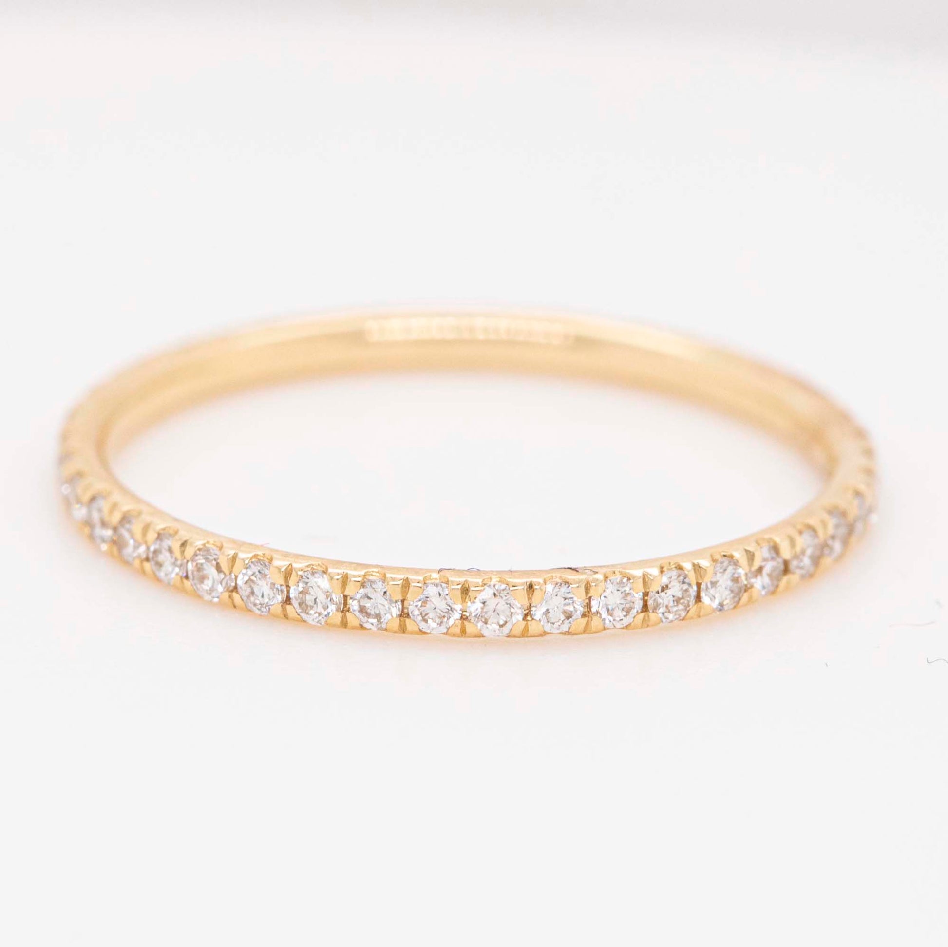 14K Yellow Gold Diamond Eternity Band Style 3