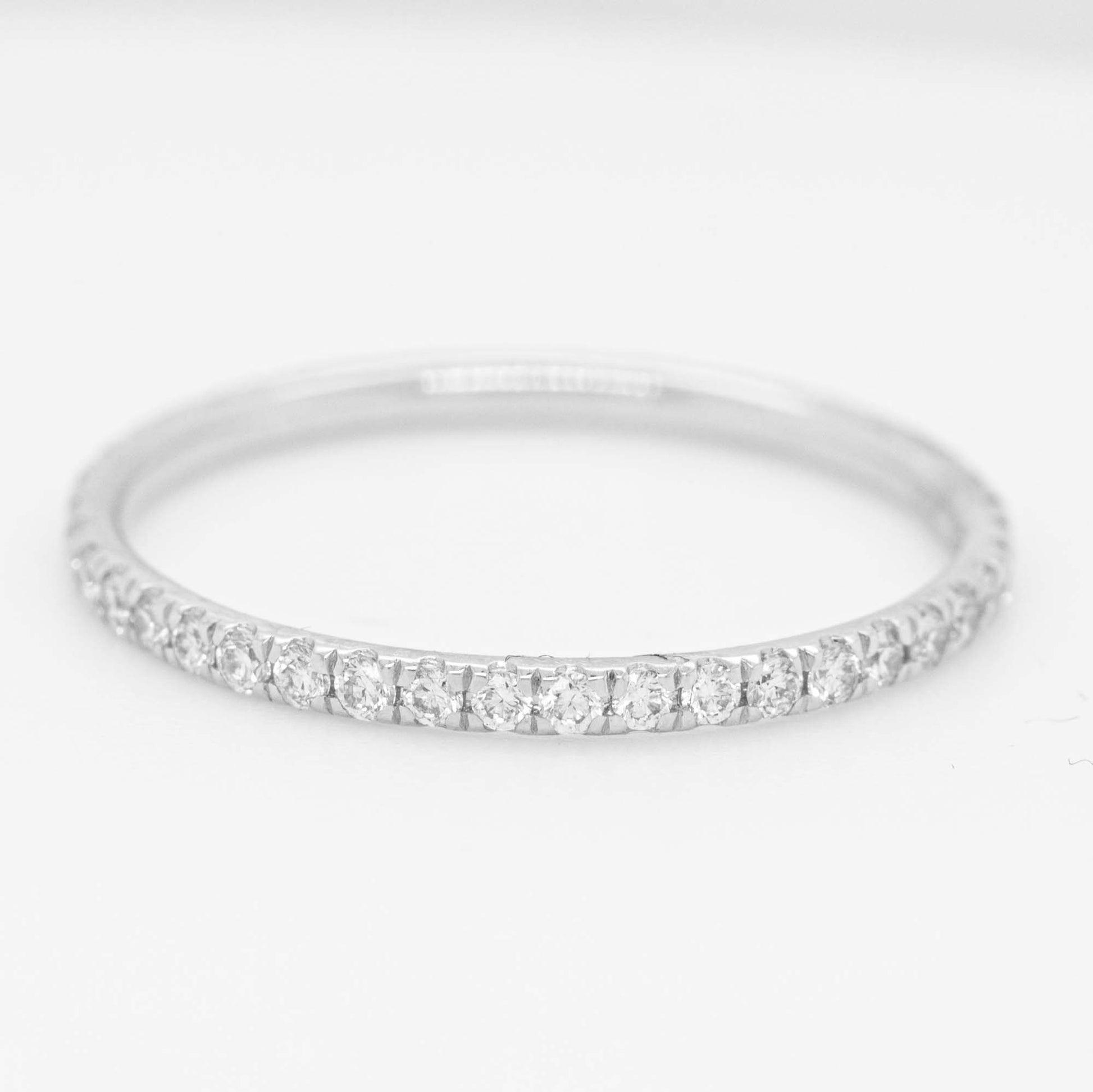 14K White Gold Diamond Eternity Band Style 2