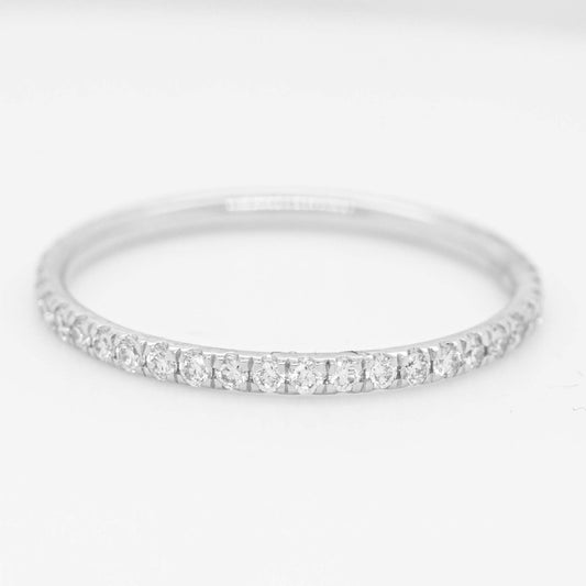 14K White Gold Diamond Eternity Band Style 2
