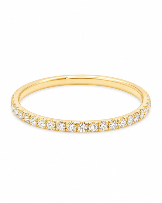 14K Yellow Gold Diamond Eternity Band Style 2