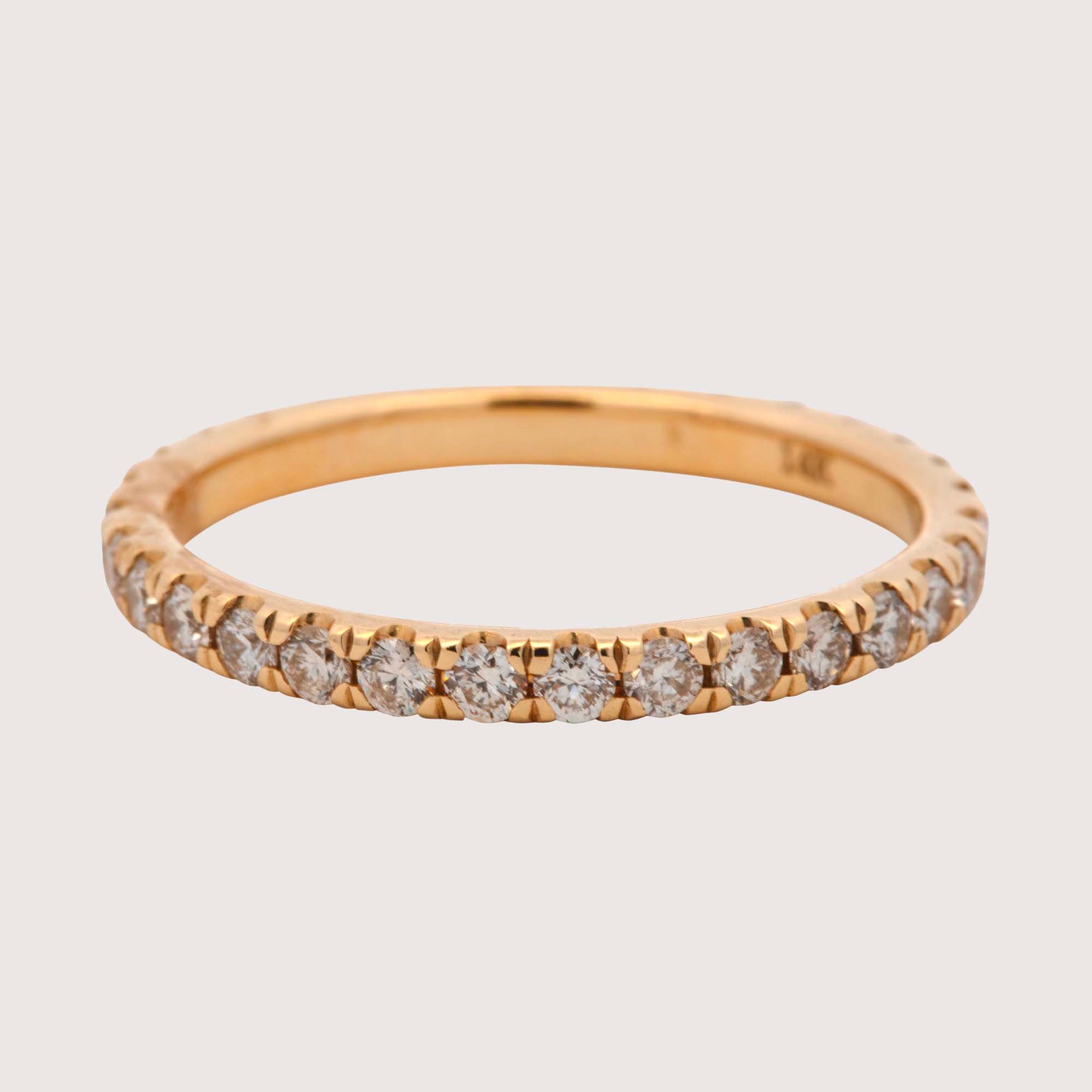 14K Yellow Gold Diamond Eternity Band