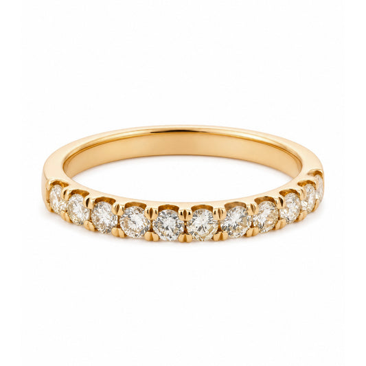14K Yellow Gold Diamond Eternity Band