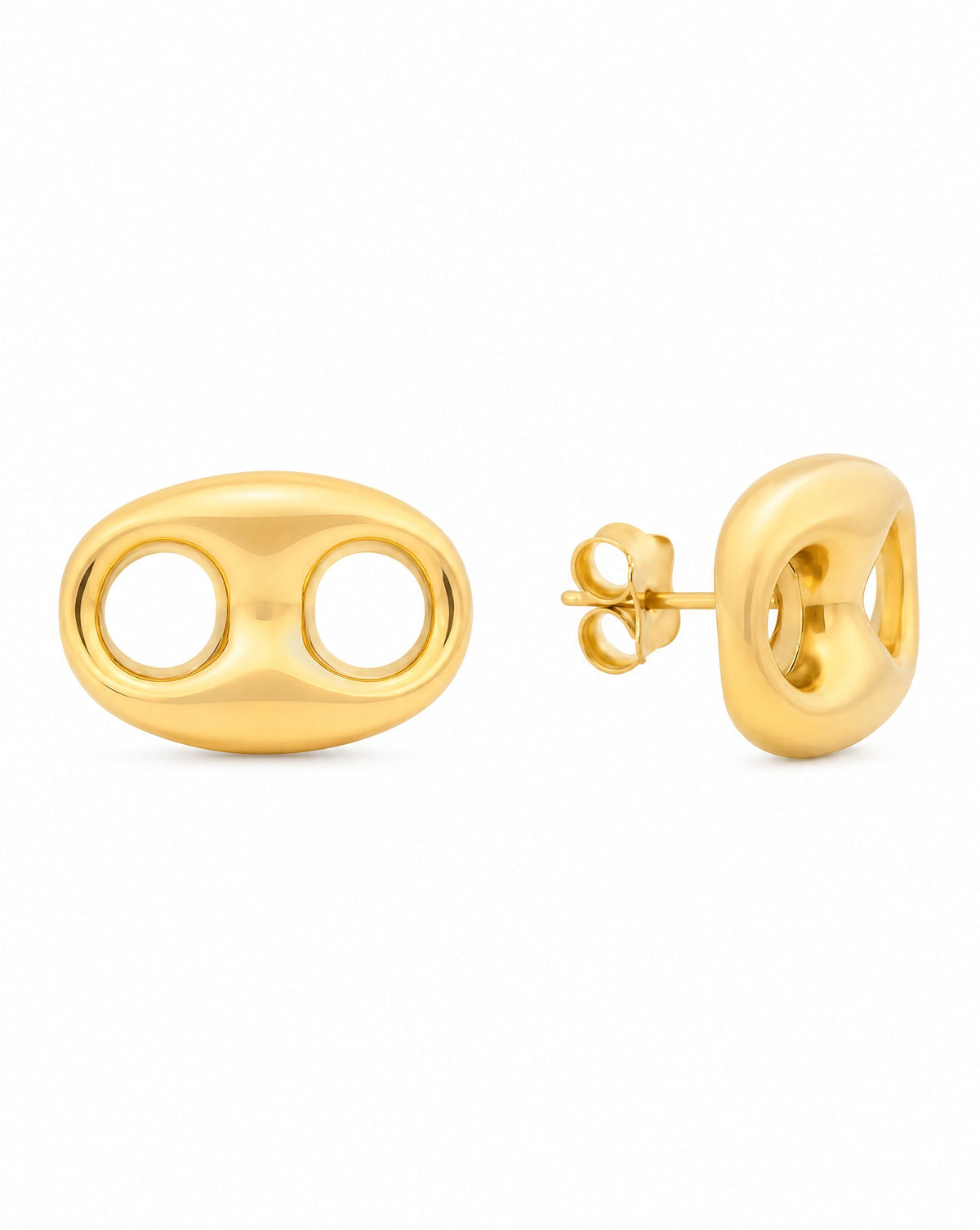 14k Yellow Gold Large Mariner Earring