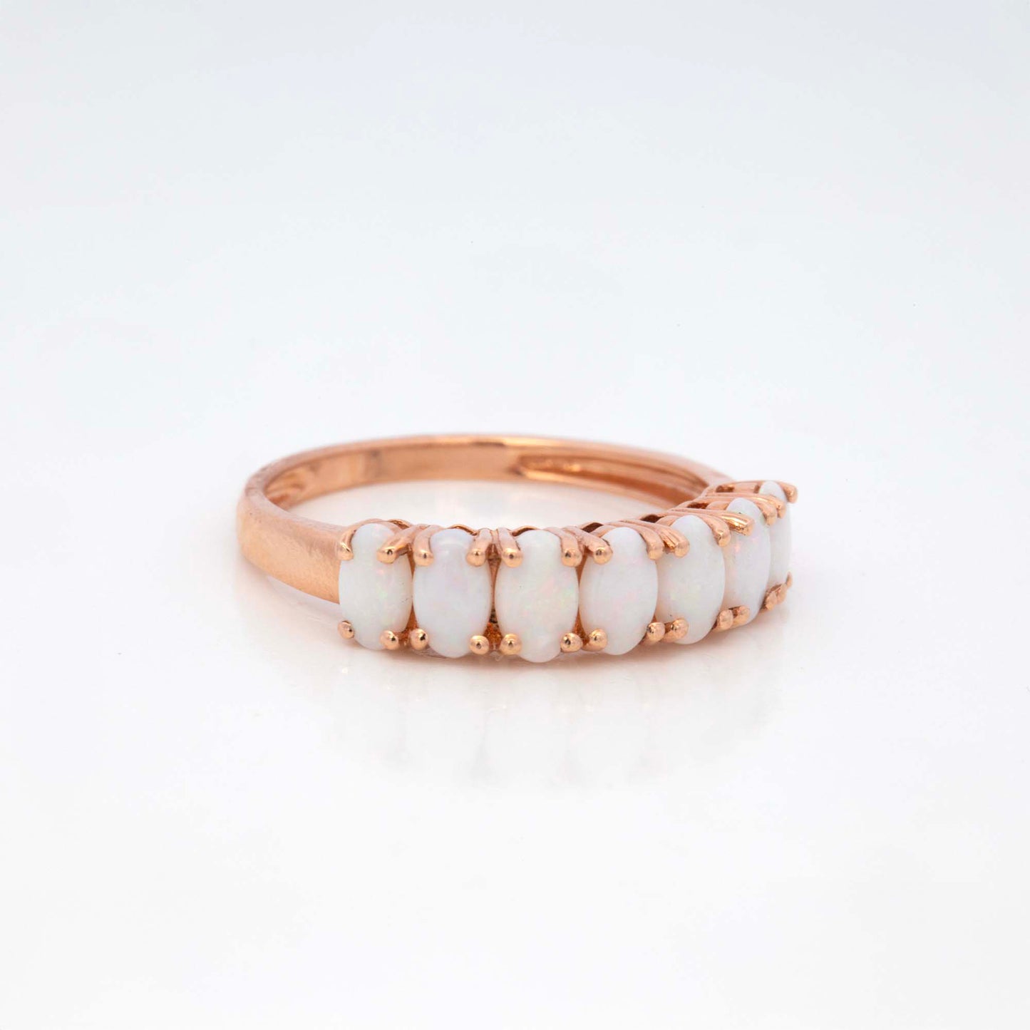 14K Rose Gold Marquise Opal Ring