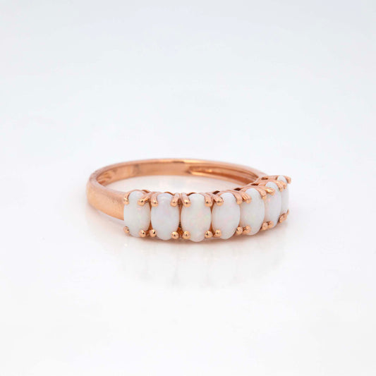 14K Rose Gold Marquise Opal Ring