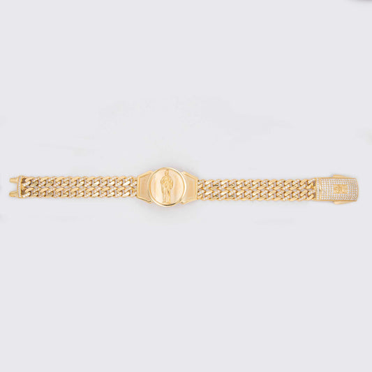 14k Yellow Gold San Benito Monaco Men's Bracelet