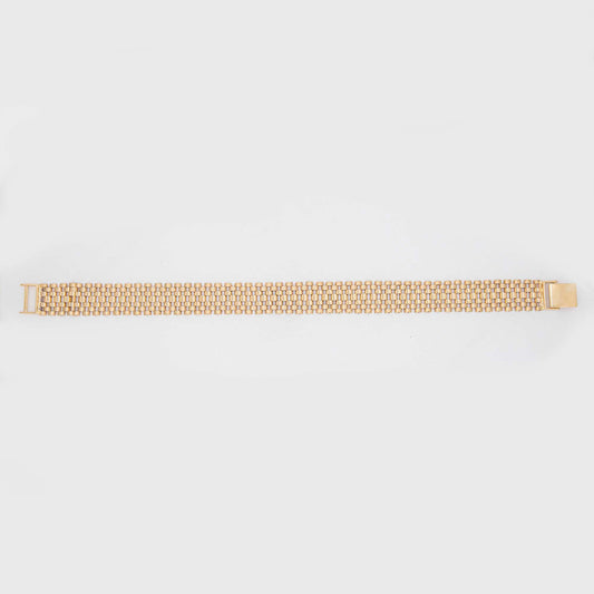 14k Yellow Gold Expansion Men's Bracelet
