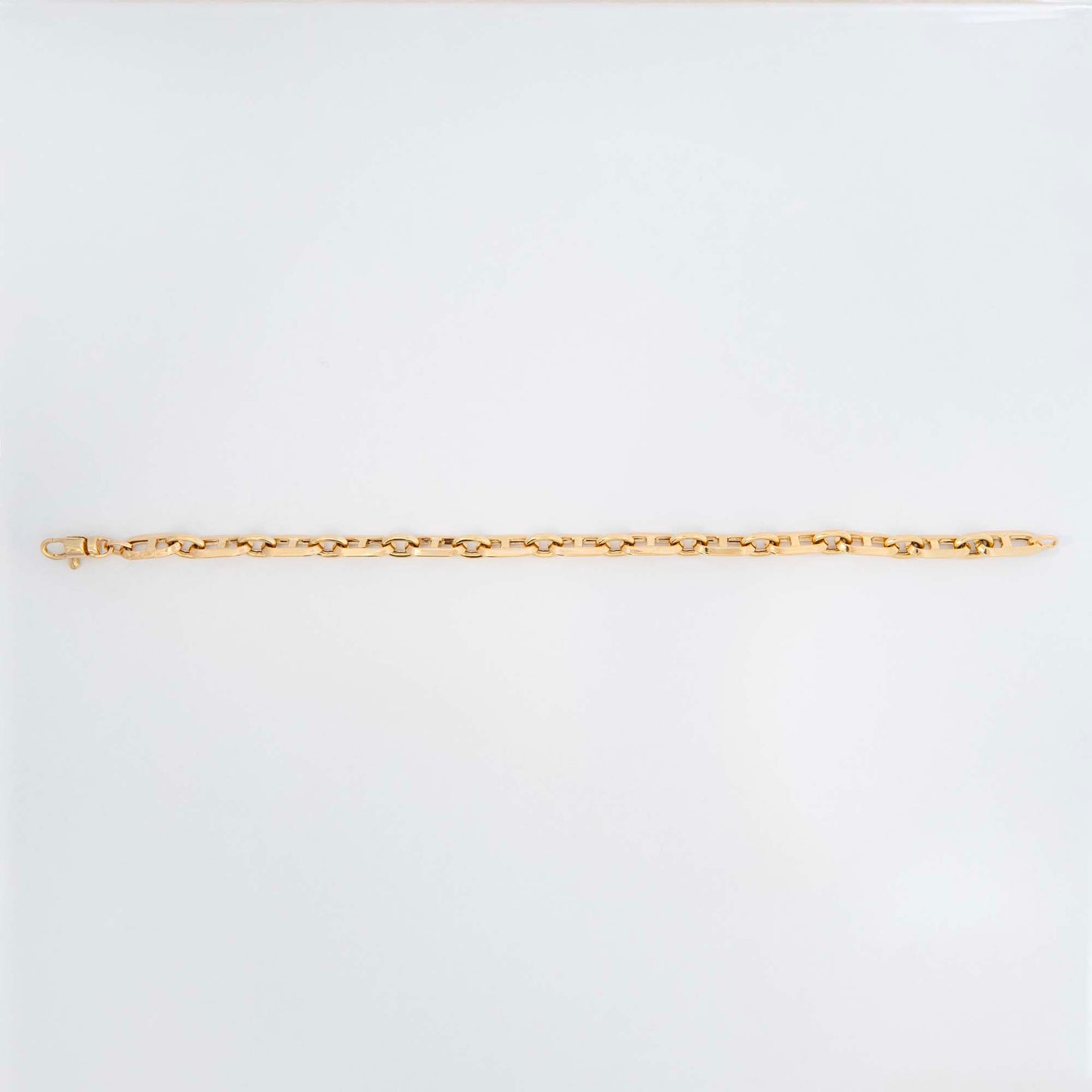 14k Yellow Gold Marinera Curb Bracelet