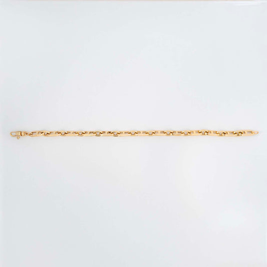 14k Yellow Gold Marinera Curb Bracelet