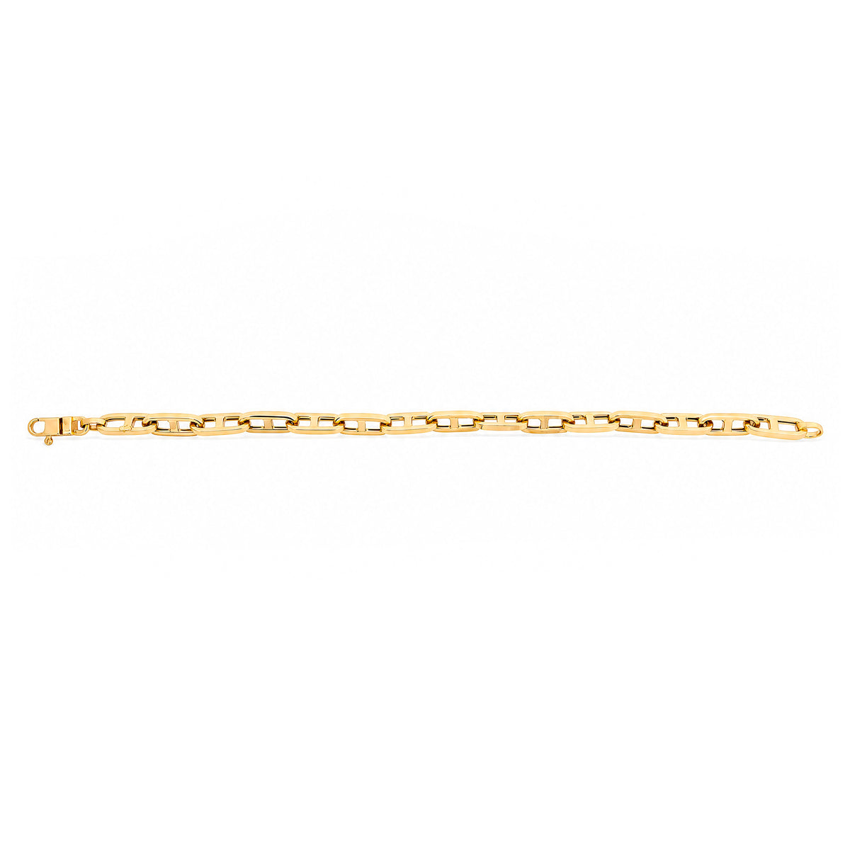 14k Yellow Gold Thick Cable Link Bracelet