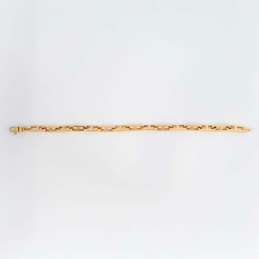 14k Yellow Gold Thick Cable Link Bracelet