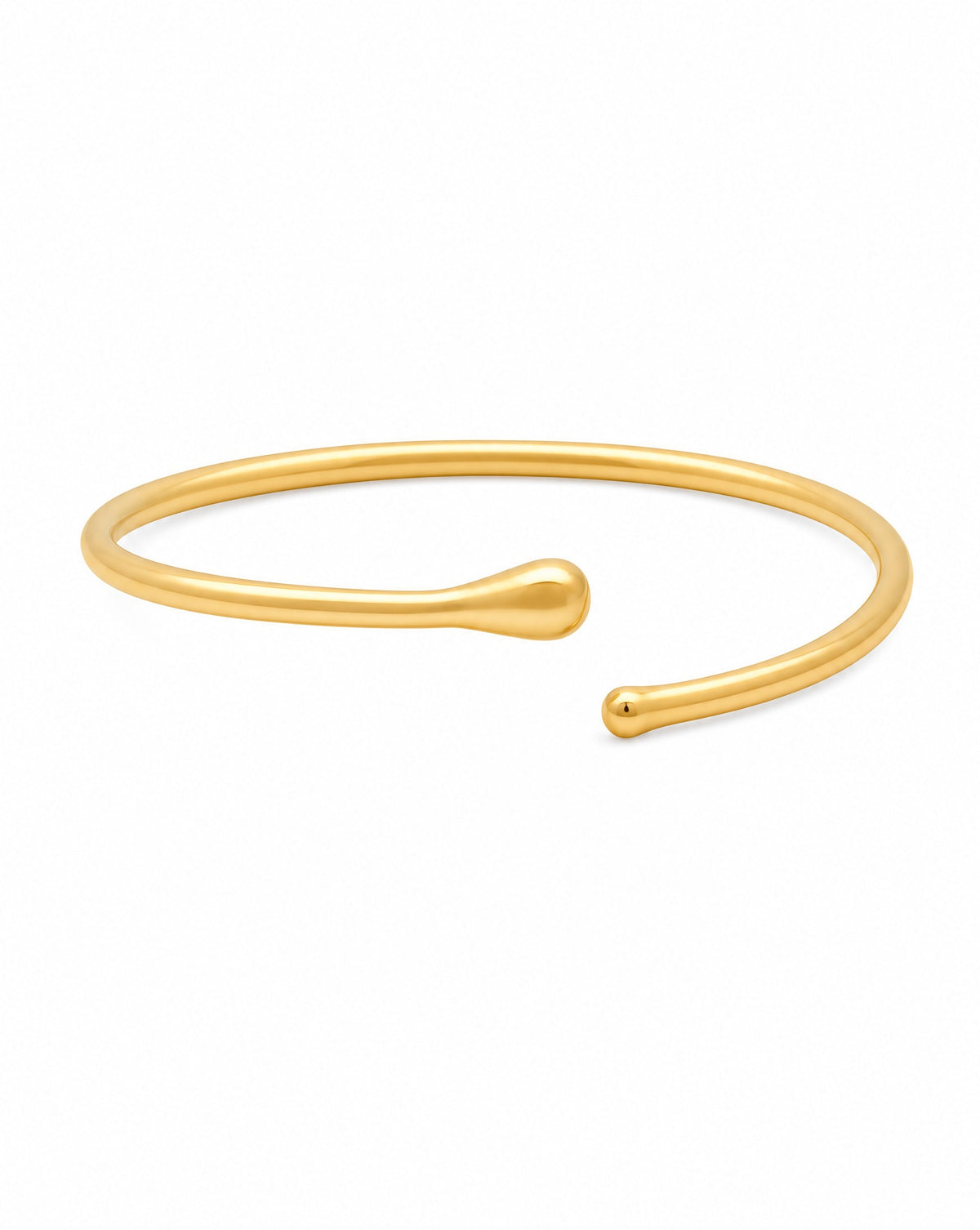 14K Yellow Gold Polished Ball-End Nose Ring Hoop