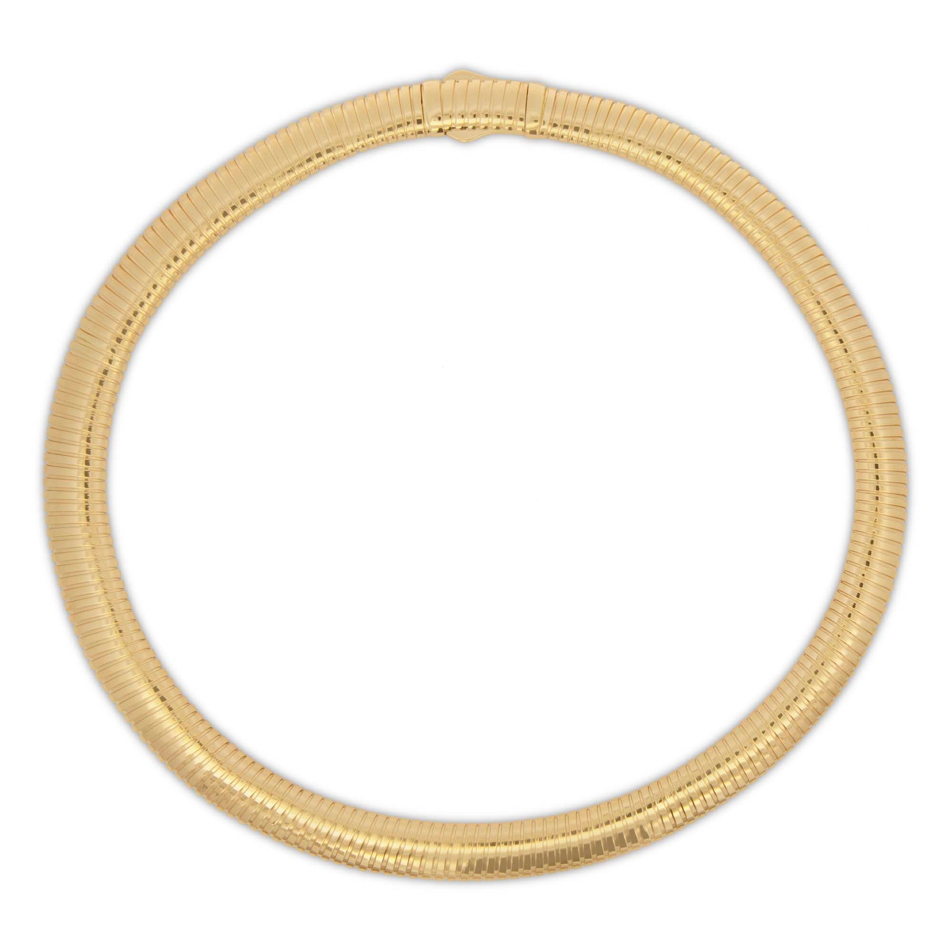 14k Yellow Gold Omega Necklace