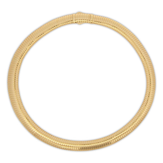 14k Yellow Gold Omega Necklace