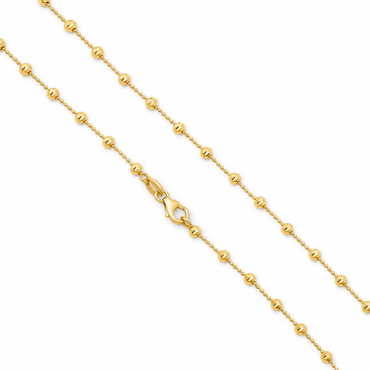 14K By The Yard Beaded Chain