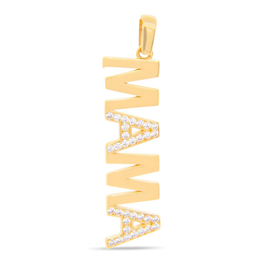 14k Yellow Gold "MAMA" Pendant